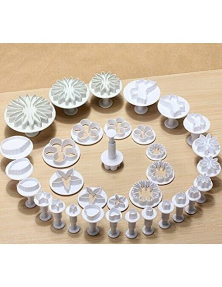 Cortadores de Galletas de Fondant Zuoyou 33 Piezas Decoración