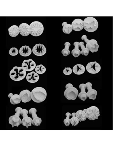 Cortadores de Galletas de Fondant Zuoyou 33 Piezas Decoración