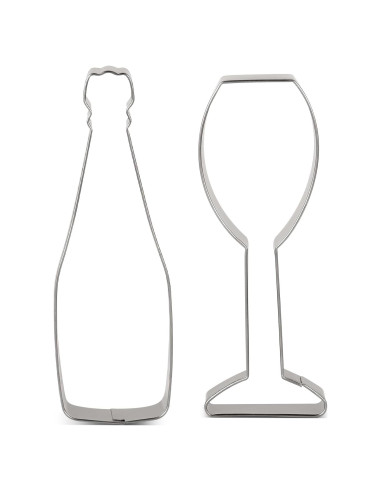 Juego de Cortadores de Galletas LILIAO Acero Inoxidable 2 Piezas