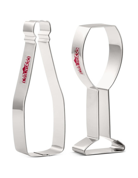 Juego de Cortadores de Galletas LILIAO Acero Inoxidable 2 Piezas