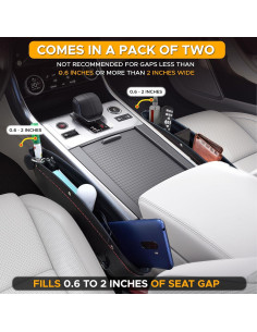 Organizador de Espacio entre Asientos EcoNour 2 en 1 - Rojo 2