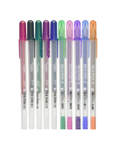 Set de 10 bolígrafos de gel Sakura Gelly Roll 1.0 mm perla