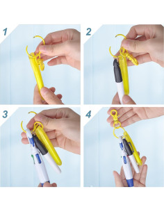 Paquete 24 Piezas Bolígrafos Resaltadores DLUGOPIS Multicolor 2