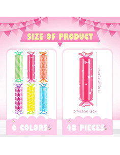 48 Mini Resaltadores de Caramelo Sabary - Colores Asortidos 2