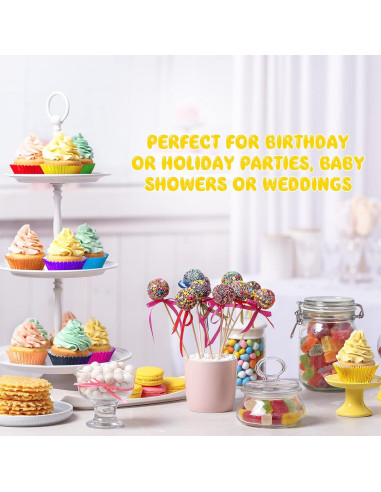 1000 Forros de Cupcake de Aluminio Vesici 5 cm Colorido