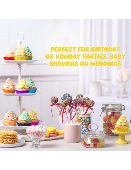 1000 Forros de Cupcake de Aluminio Vesici 5 cm Colorido
