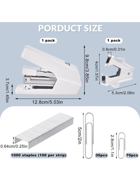 Engrapadora NEEWAY 4 en 1 Sin Esfuerzo 25 Hojas Blanca