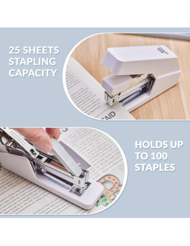 Engrapadora NEEWAY 4 en 1 Sin Esfuerzo 25 Hojas Blanca