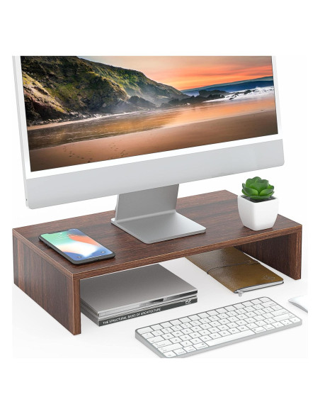 Soporte para Monitor FITUEYES de Madera 42.4 cm Marrón