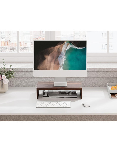 Soporte para Monitor FITUEYES de Madera 42.4 cm Marrón