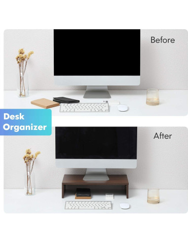 Soporte para Monitor FITUEYES de Madera 42.4 cm Marrón