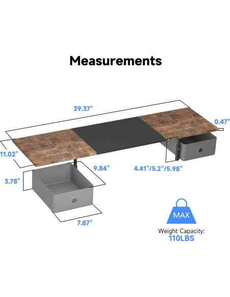 Soporte Doble para Monitores Suptek con Cajones - Ergonomía Ajustable