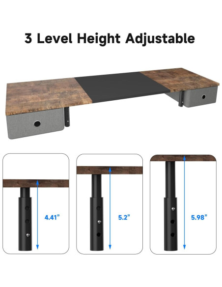 Soporte Doble para Monitores Suptek con Cajones - Ergonomía Ajustable