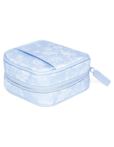 Organizador de Cables Miamica Floral Azul Pequeño 11.4x10.8cm