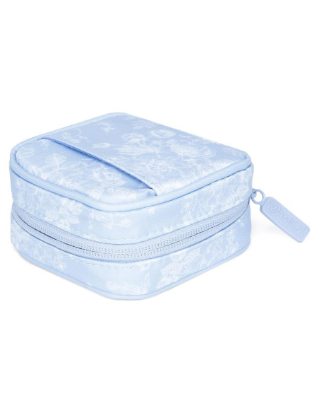 Organizador de Cables Miamica Floral Azul Pequeño 11.4x10.8cm