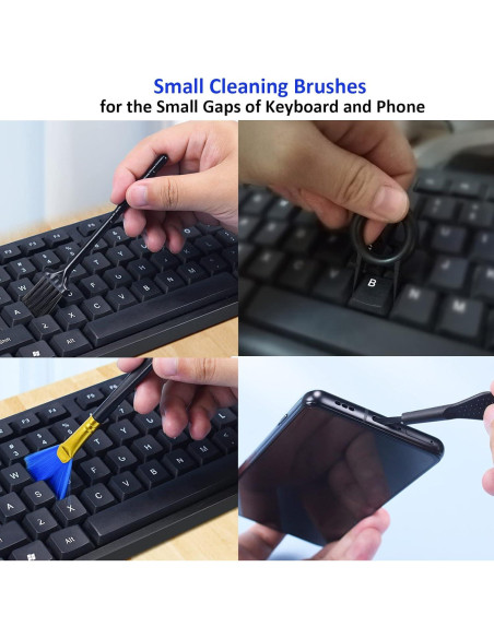 Juego de Cepillos de Limpieza Hallocool 12PCS para Teclados