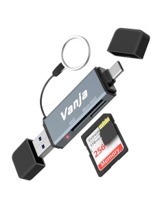 Lector de Tarjetas SD Vanja USB C 3.0 y Micro SD, 32g