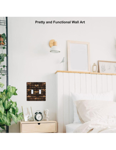 Placa de Pared Decorativa Doble Palanca Pznen Estante de Libros