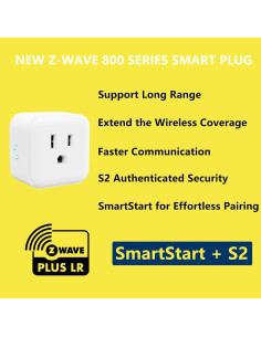 Enchufe Z-Wave Mini Inteligente Minoston MP21Z 15A 125VAC 2