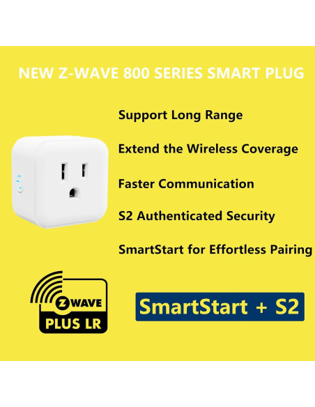 Enchufe Z-Wave Mini Inteligente Minoston MP21Z 15A 125VAC