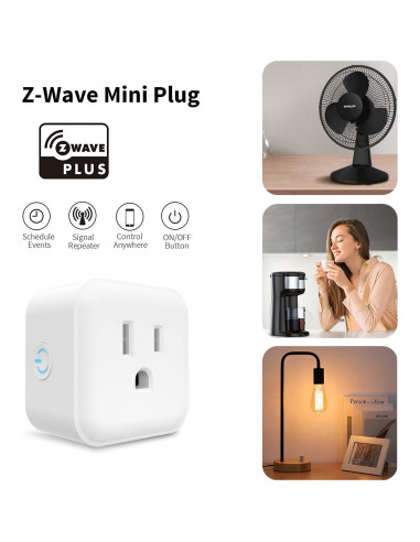 Enchufe Z-Wave Mini Inteligente Minoston MP21Z 15A 125VAC