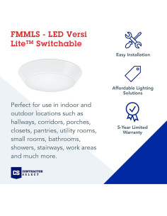 Luz de Techo Empotrada LED Lithonia Versi Lite 18.4cm 3-en-1 2
