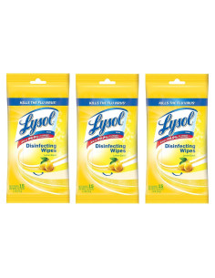 Toallitas Desinfectantes Lysol Aroma Limón 15 Unidades