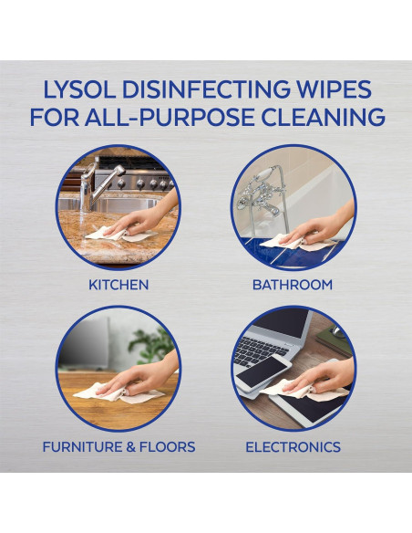 Toallitas Desinfectantes Lysol Aroma Limón 15 Unidades