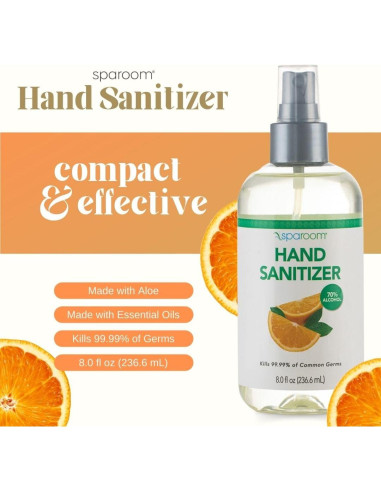 Desinfectante de Manos SpaRoom 70% Alcohol con Aloe 240ml