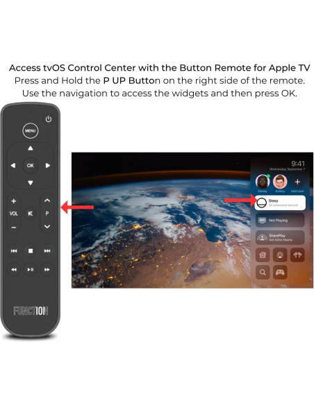 Control Remoto Bluetooth Function101 para Apple TV - 2 Unidades