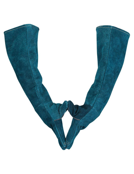 Guantes para Manejo de Animales AOWPFVV 60cm Verde Grande
