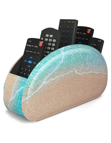 Soporte para Control Remoto QIELIZI de Cuero PU 5 Compartimentos