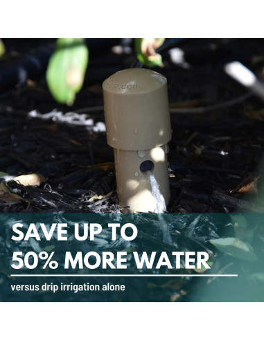 Estacas de Riego Profundo DEEP DRIP 14" Beige - Paquete de 3