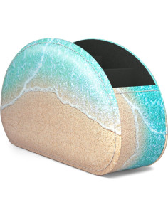 Soporte para Control Remoto QIELIZI de Cuero PU 5 Compartimentos 2