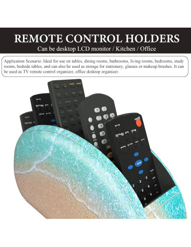 Soporte para Control Remoto QIELIZI de Cuero PU 5 Compartimentos