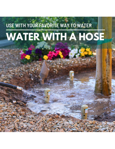 Estacas de Riego Profundo DEEP DRIP 14" Beige - Paquete de 3