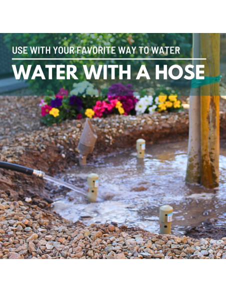 Estacas de Riego Profundo DEEP DRIP 14" Beige - Paquete de 3