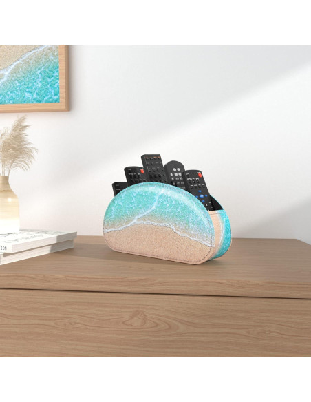 Soporte para Control Remoto QIELIZI de Cuero PU 5 Compartimentos