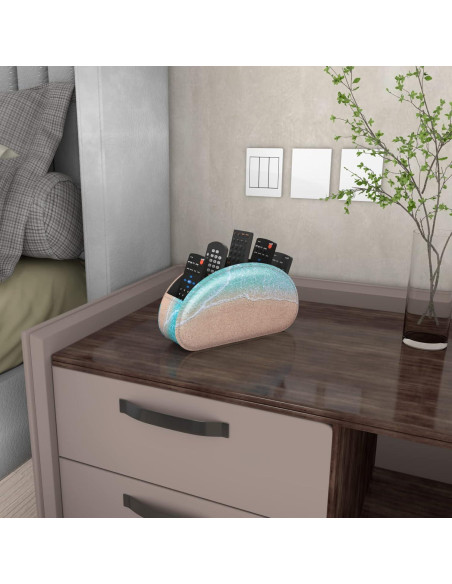 Soporte para Control Remoto QIELIZI de Cuero PU 5 Compartimentos