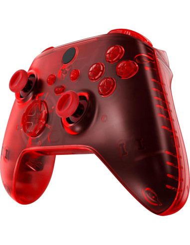 Carcasa Completa eXtremeRate para Controlador Xbox Series X/S Rojo Transparente