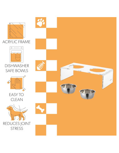 Alimentador Elevado para Perros THE LICKER STORE DBL2000A 20oz