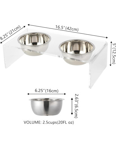 Alimentador Elevado para Perros THE LICKER STORE DBL2000A 20oz