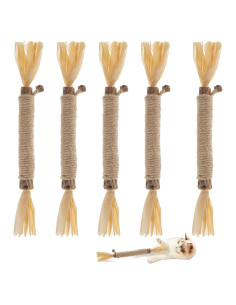 5 Palos de Silvervine para Gatos RELONGGI - Juguetes Naturales