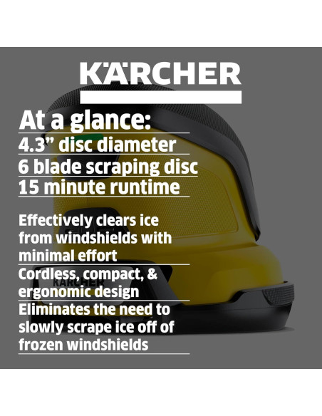 Raspador de Hielo Eléctrico Karcher EDI 4 Portátil Batería