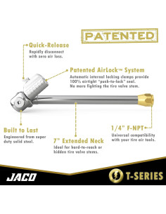 Válvula de Aire JACO T-Series 1/4" F-NPT - Flujo Abierto 2