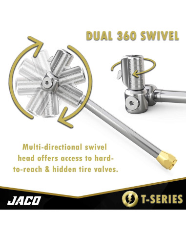 Válvula de Aire JACO T-Series 1/4" F-NPT - Flujo Abierto