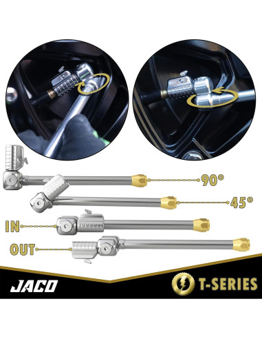 Válvula de Aire JACO T-Series 1/4" F-NPT - Flujo Abierto
