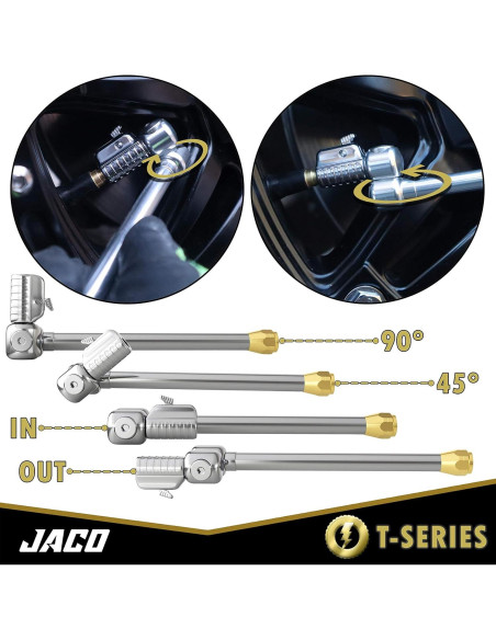 Válvula de Aire JACO T-Series 1/4" F-NPT - Flujo Abierto