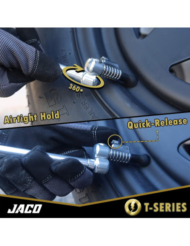 Válvula de Aire JACO T-Series 1/4" F-NPT - Flujo Abierto