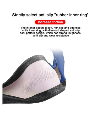 Cubierta de Volante Mandark 38cm Cuero Antideslizante Negro/Azul